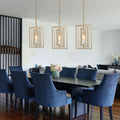 Modern Contemporary Pendant Hanging Ceiling Lighting Fixture Gold W12 Xh20.5