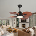 Remote Control Ceiling Fan With Dimmable Light For Bedroom