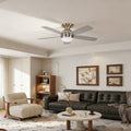 Remote Control Ceiling Fan With Light For Bedroom Living Room