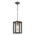 Renaissance Invention 8 Inch Wide 1 Light Mini Pendant In Weathered Zinc 8In W X 8In D X 12In H