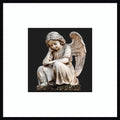 Renaissance Pensive Angel By Marika Barsrsind Wood Framed Wall Art Print