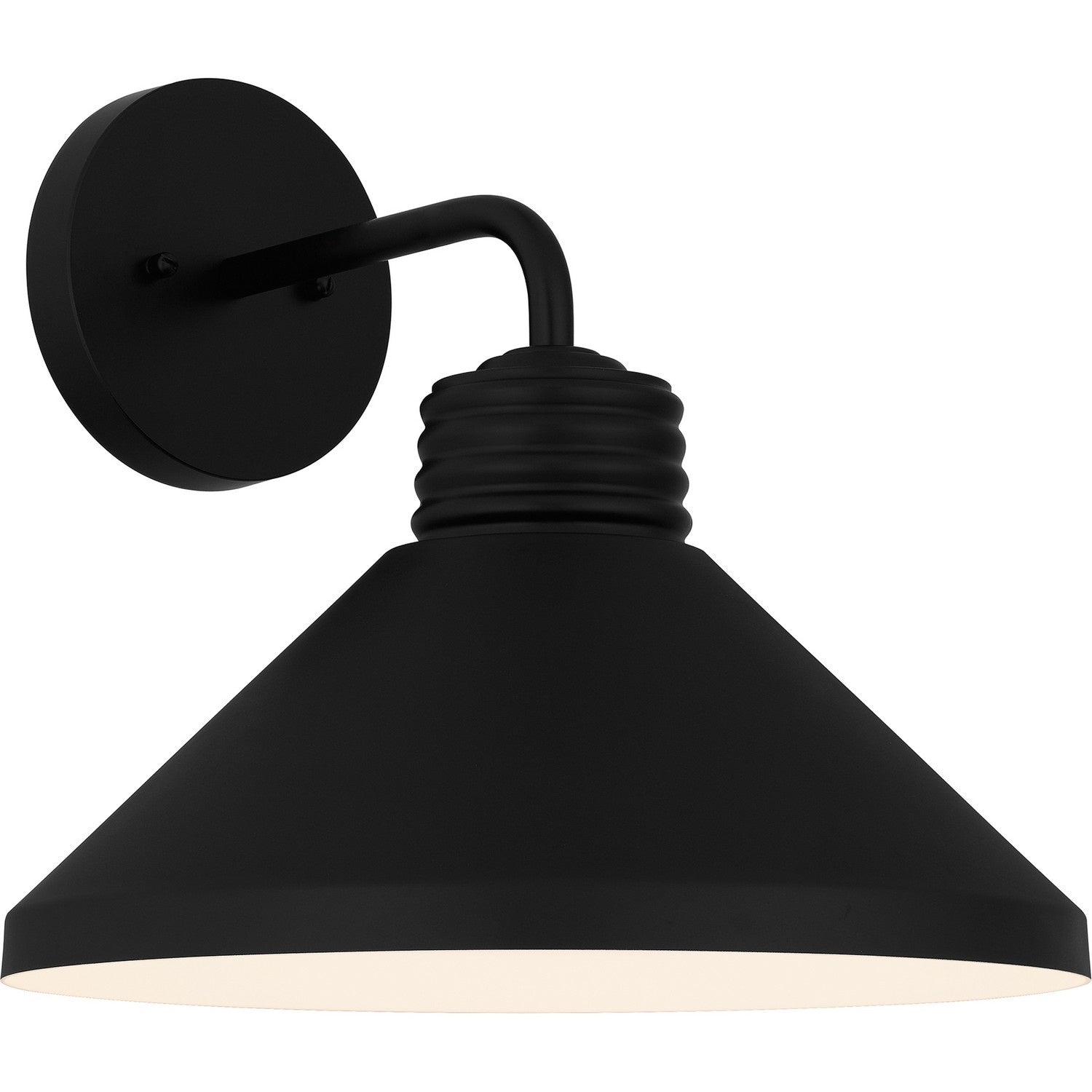 Rencher 1 Light Outdoor Wall Mount In Matte Black