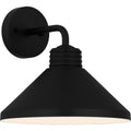 Rencher 1 Light Outdoor Wall Mount In Matte Black