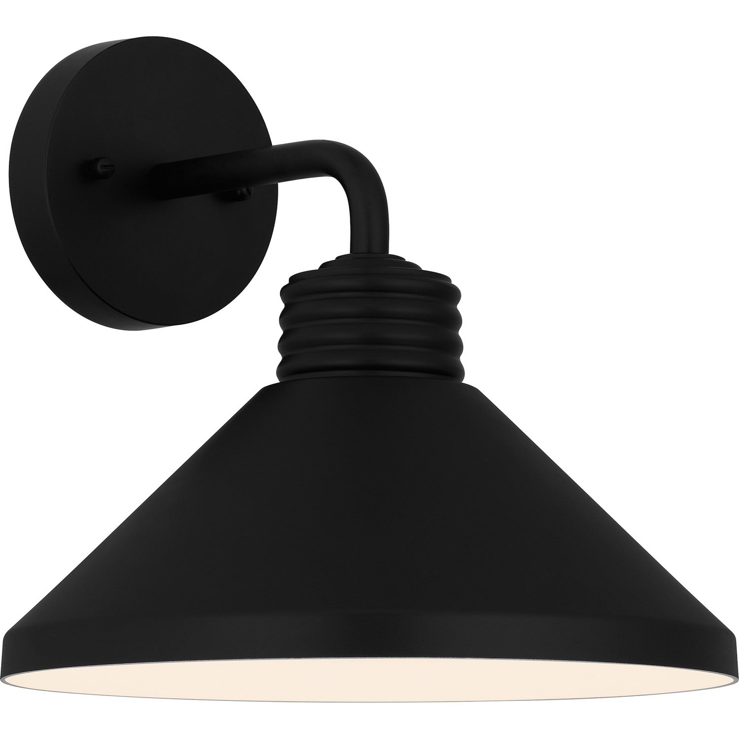 Rencher 1 Light Outdoor Wall Mount In Matte Black