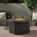 Rene Iron Octagonal Fire Pit By Christopher Knight Home
