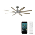 Renegade Indoor And Outdoor 8 Blade Smart Ceiling Fan 52In With 3000K Led Light Kit And Remote Control With Wall Cradle