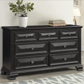 Renova Vintage Black 7 Drawer Dresser
