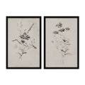 Renwil Adeline 20 Wide Wall Decor Black 2 Piece Set Beige