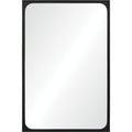 Renwil Carito Black Powder Coated Basswood And Gesso Rectangular Framed Mirror