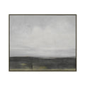 Renwil Cielo 60 Wide Canvas Art With Wood Frame Black Oak Grey