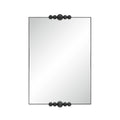 Renwil Cosmos 45 H X 30 W Wall Mirror Matte Black Marble
