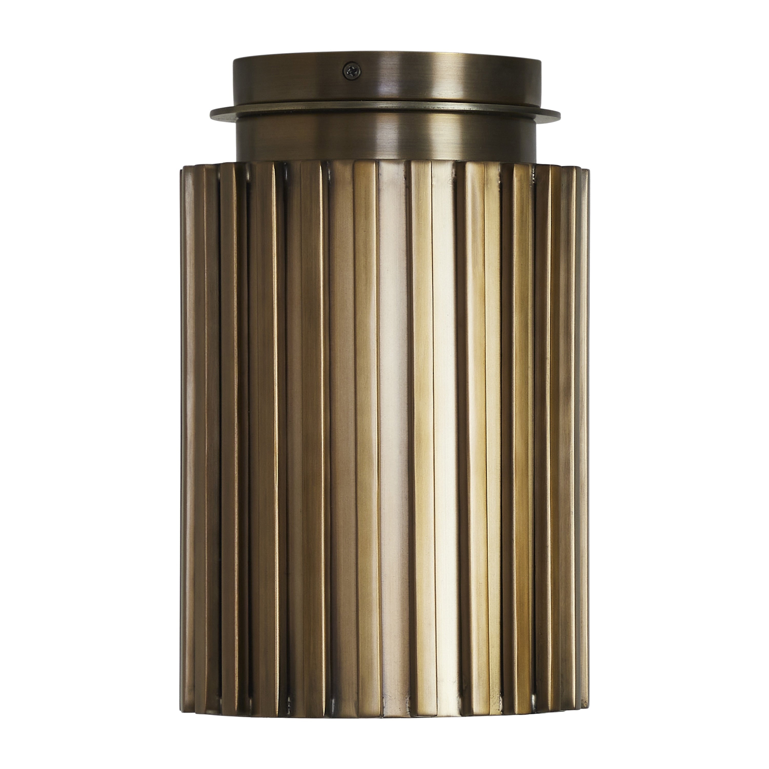 Renwil Fenice 7 1 Light Flush Mount Dark Antique Brushed Brass