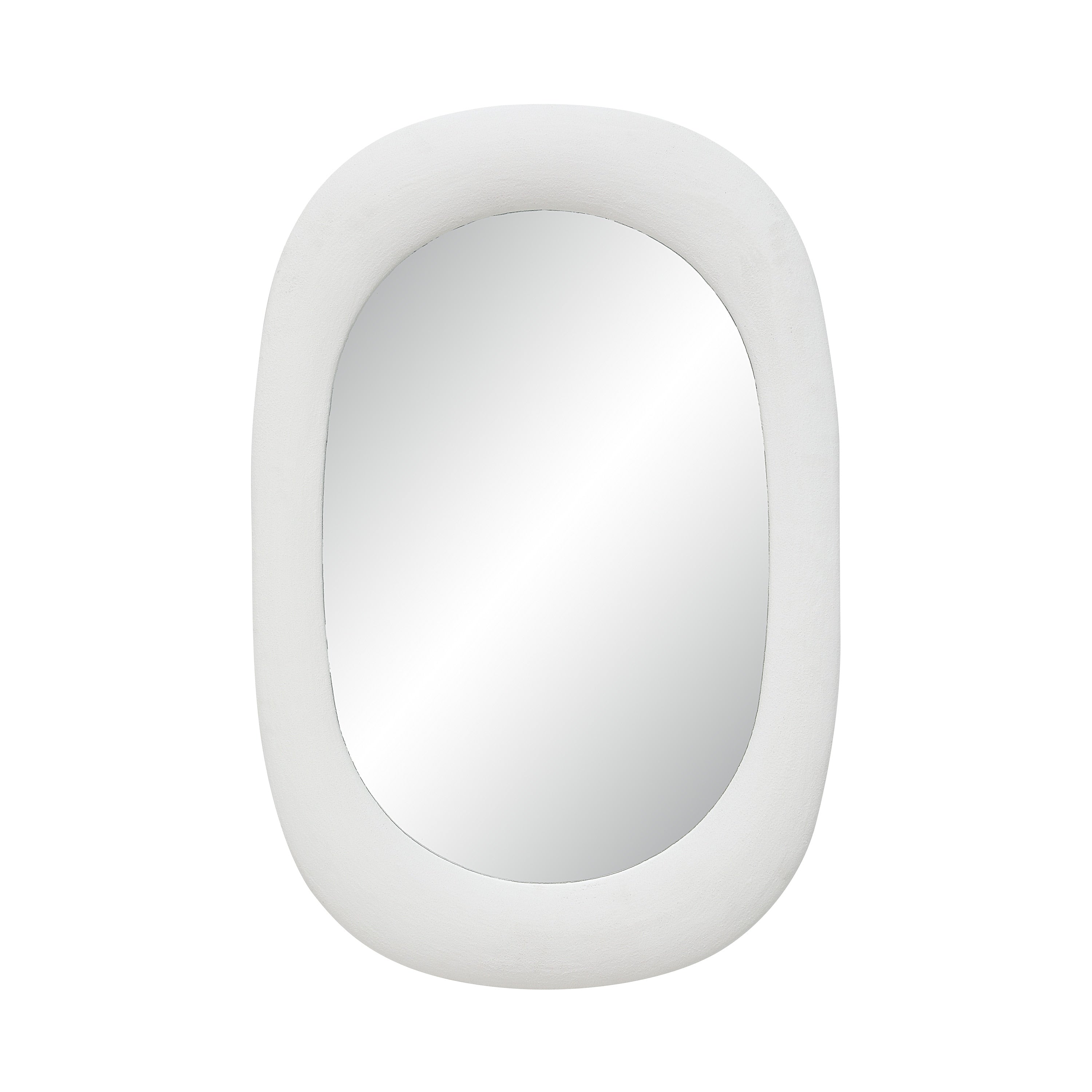 Renwil Galera 45 H X 30 W Wall Mirror White Stucco