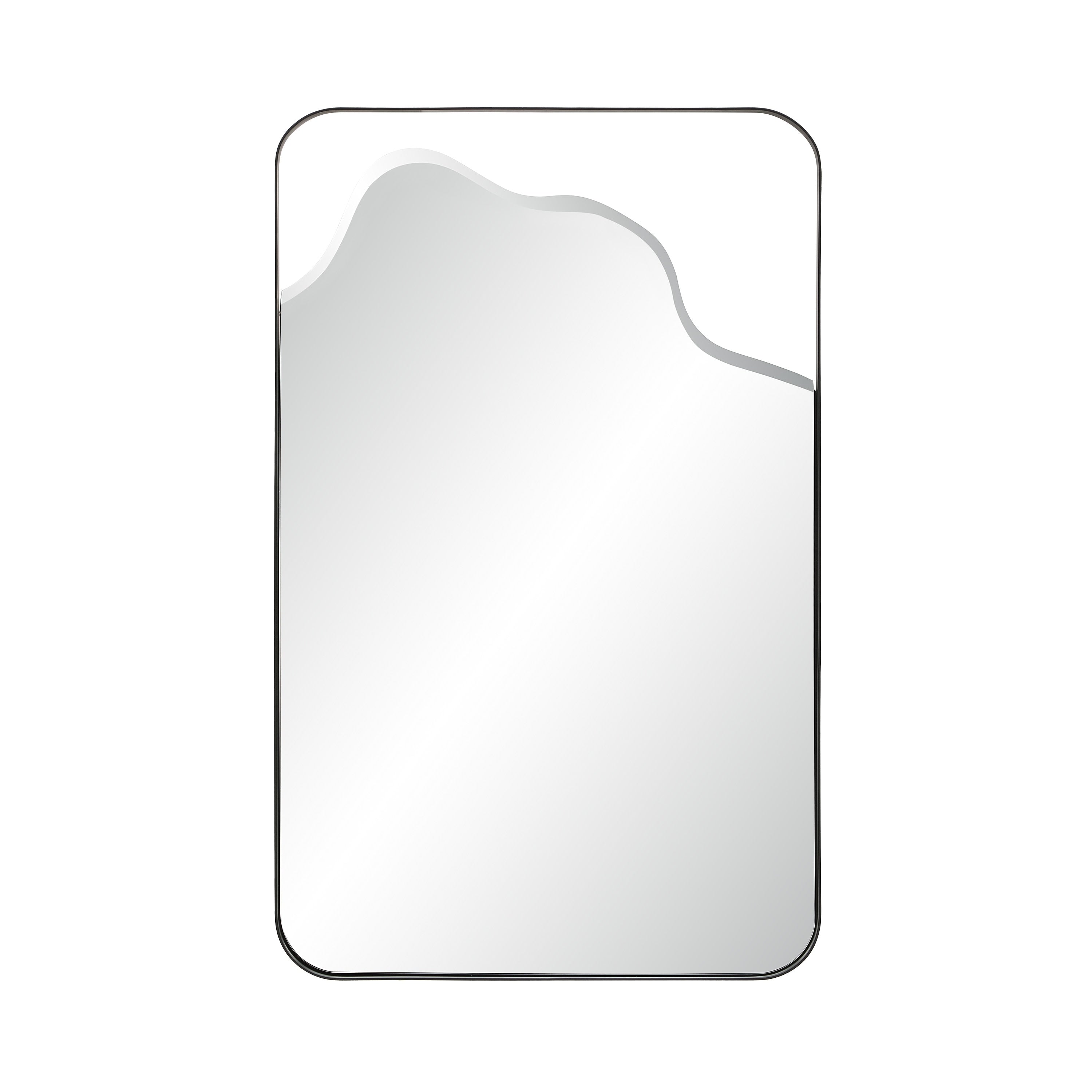 Renwil Heron 40 H X 24 W Wall Mirror Matte Black