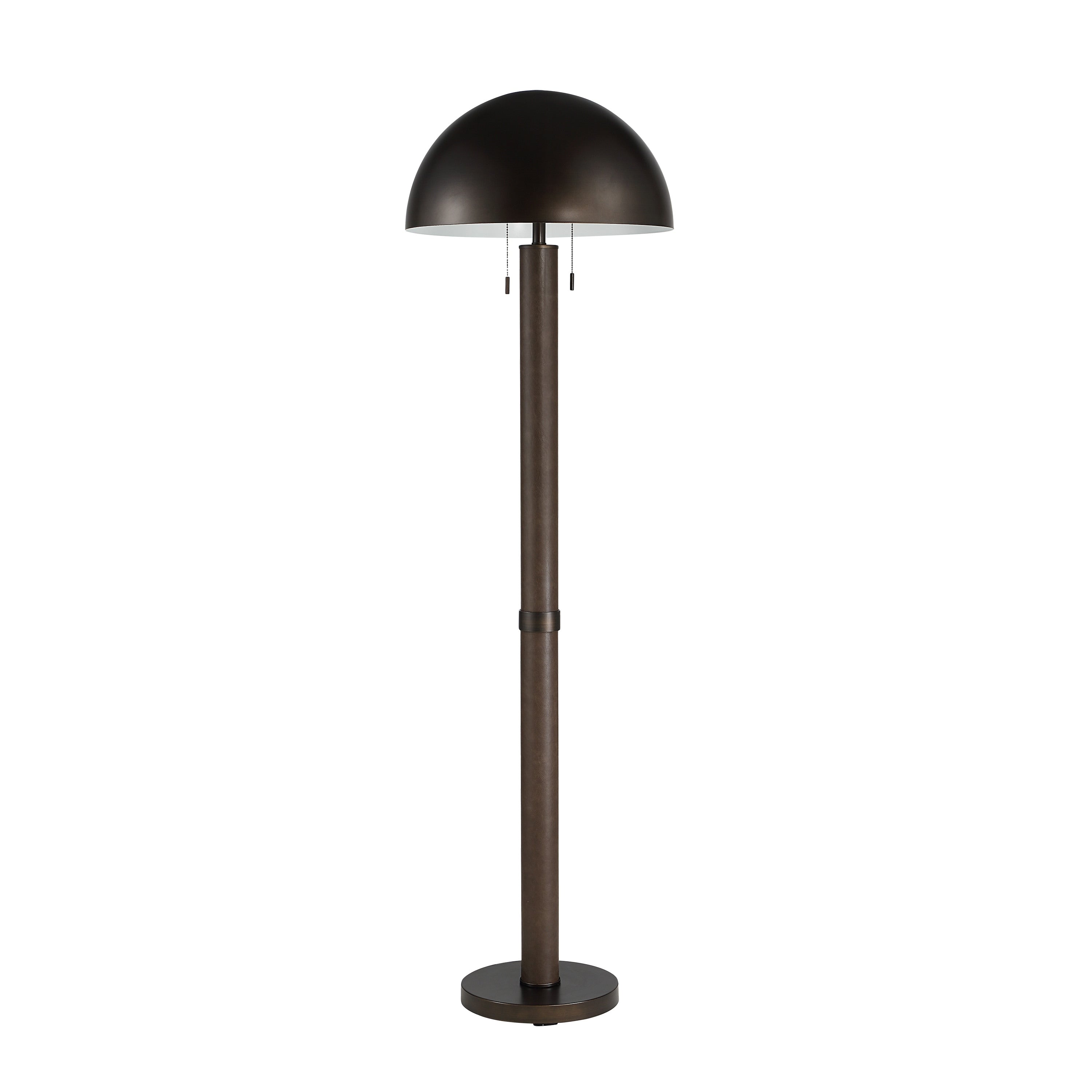 Renwil Incanta 68 Tall Dark Bronze Floor Lamp With Drum Iron Shade