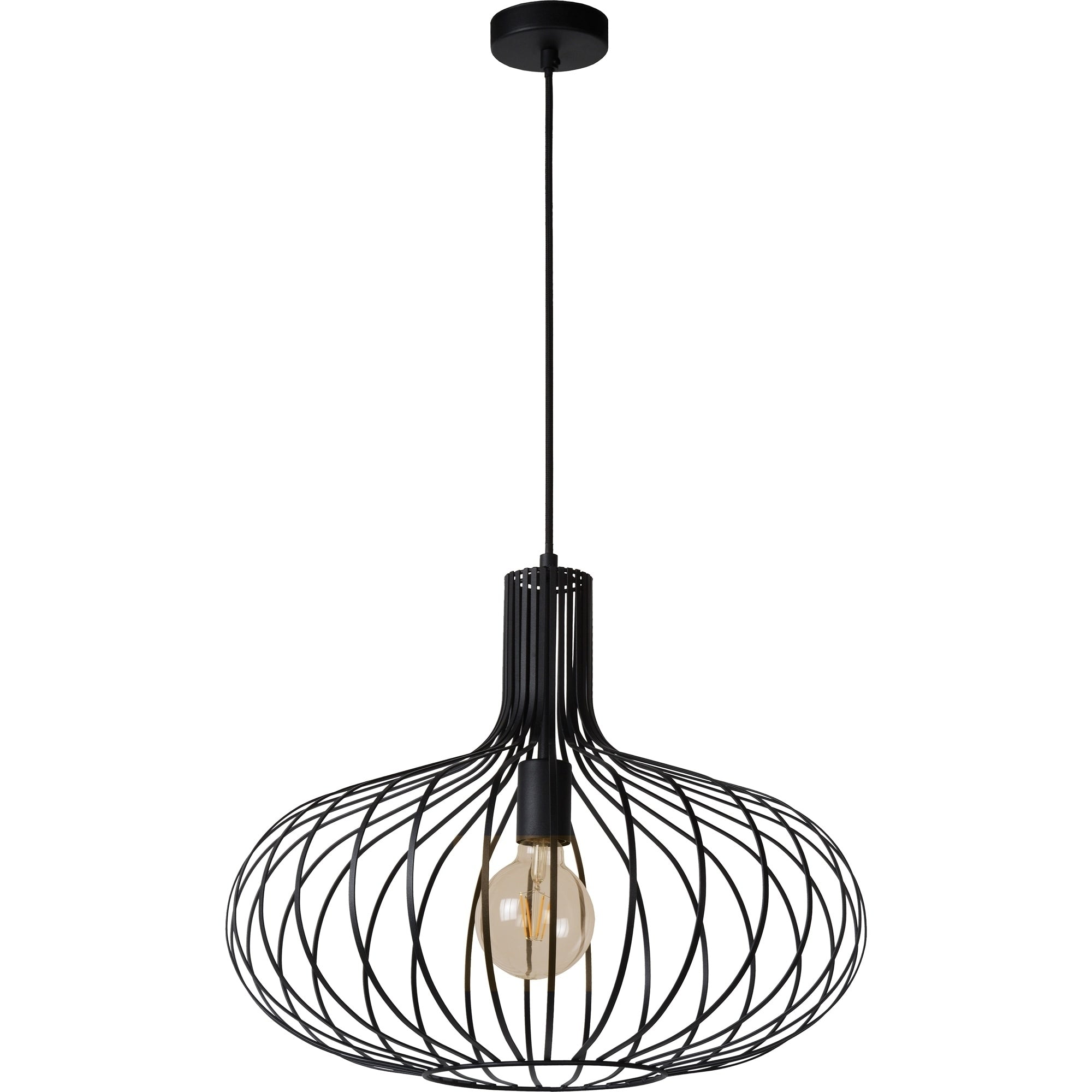 Carson Carrington Tafle Black Iron Pendant Light