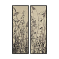 Renwil Karolina 15 Wide Canvas Art With Wood Frame Black 2 Piece Set Beige