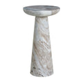 Renwil Mercura Indoor Toronto Brown Marble Side Table