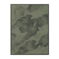Renwil Olivea 36 Wide Canvas Art With Wood Frame Charcoal Green