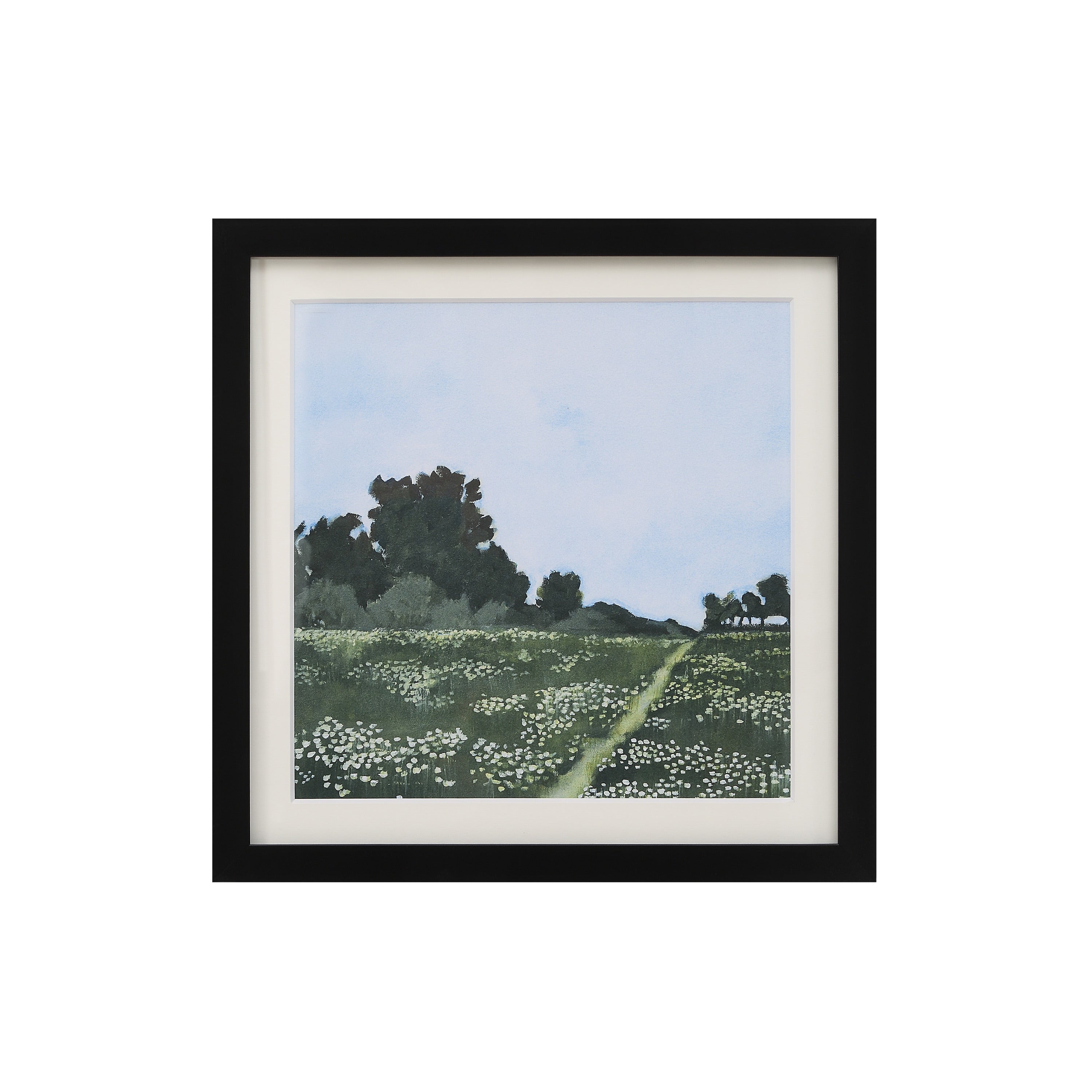 Renwil Olmo 14 Wide Wall Decor Matte Black Green