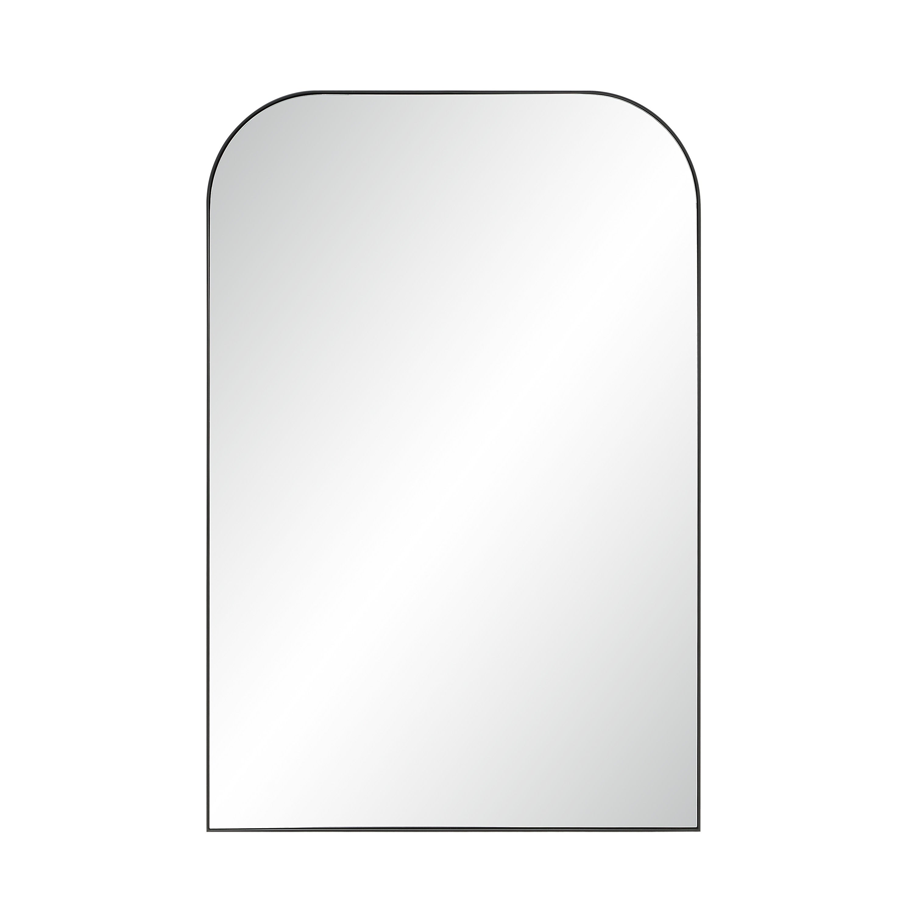 Renwil Opalina 60 H X 40 W Wall Mirror Matte Black