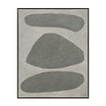 Renwil Orso 45 Wide Canvas Art With Wood Frame Black Oak Grey