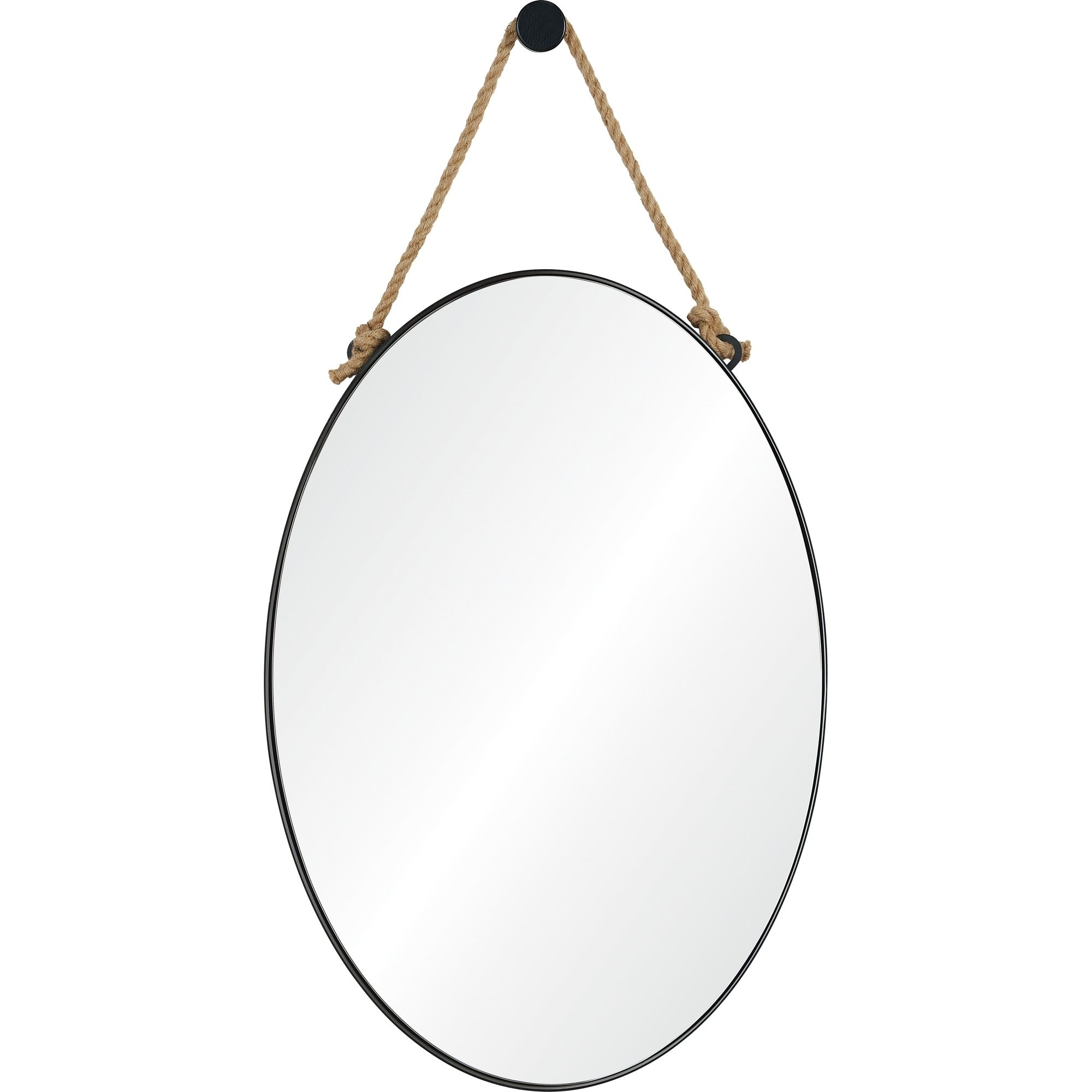 Renwil Parbuckle Framed Matte Black Mirror Clear Large