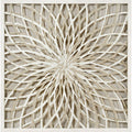 Renwil Spinneret Square Off White Framed Paper Wall Art Brown Multi White