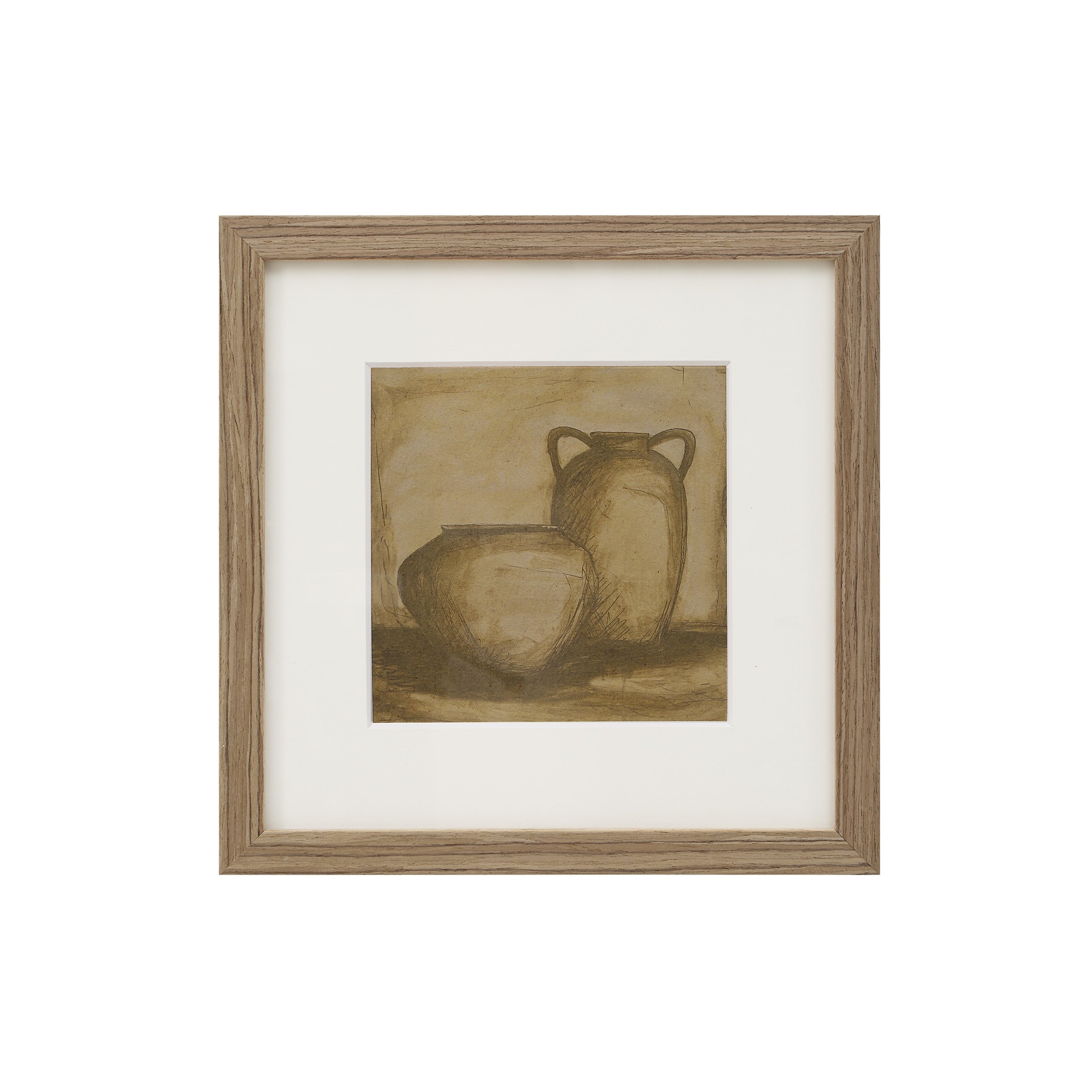 Renwil Vetro 12 Wide Wall Decor Medium Walnut Beige