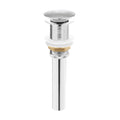 Residential Non Overflow Pop Up Sink Drain 1.75 In Brushed Chrome