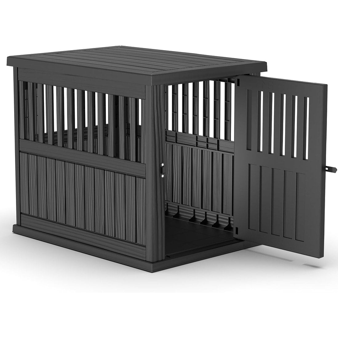 Resin Dog Crate For Large Dogs Weatherproof Ventilated Design Plastic Dog House With Lockable Door