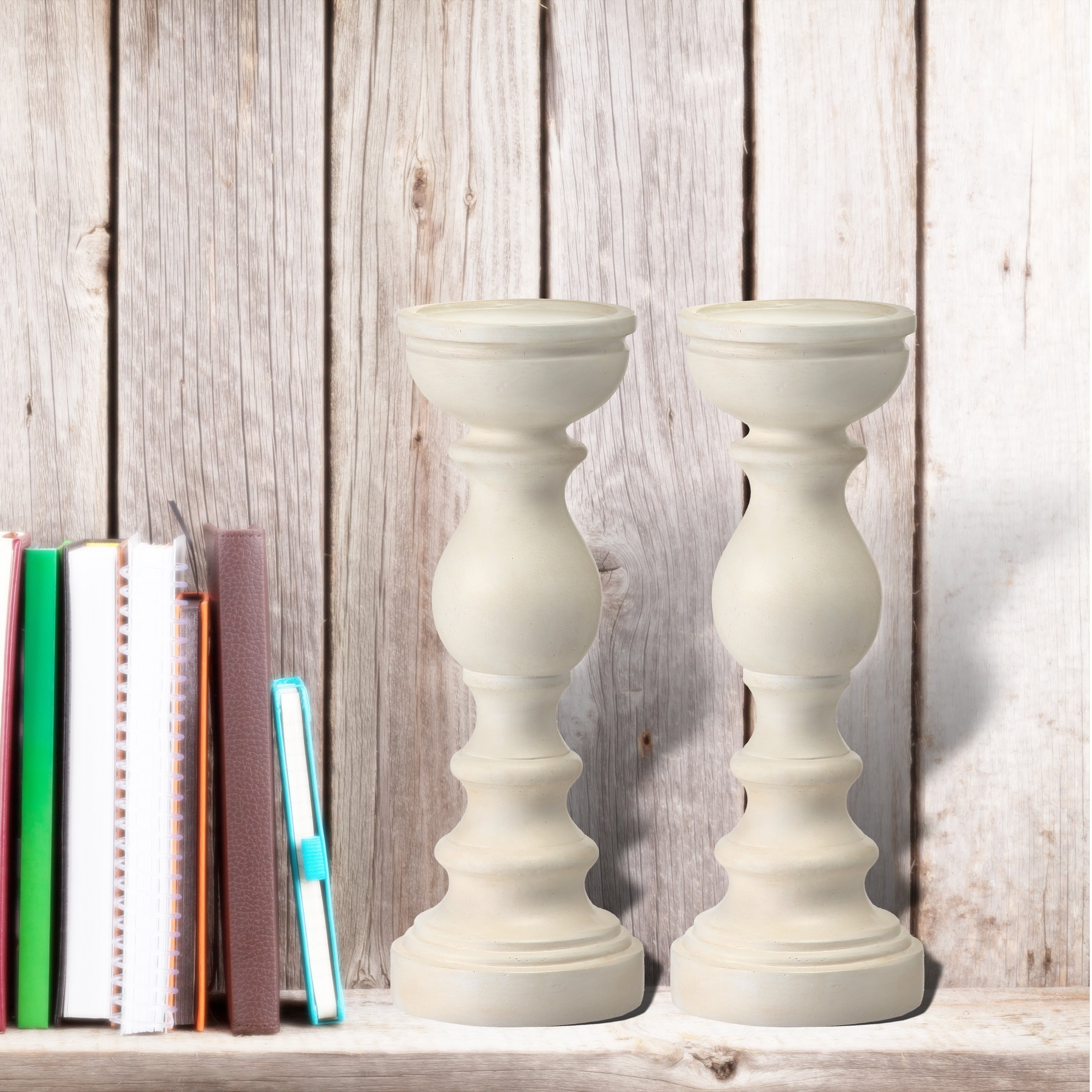 Resin Nantucket Candlestick 12
