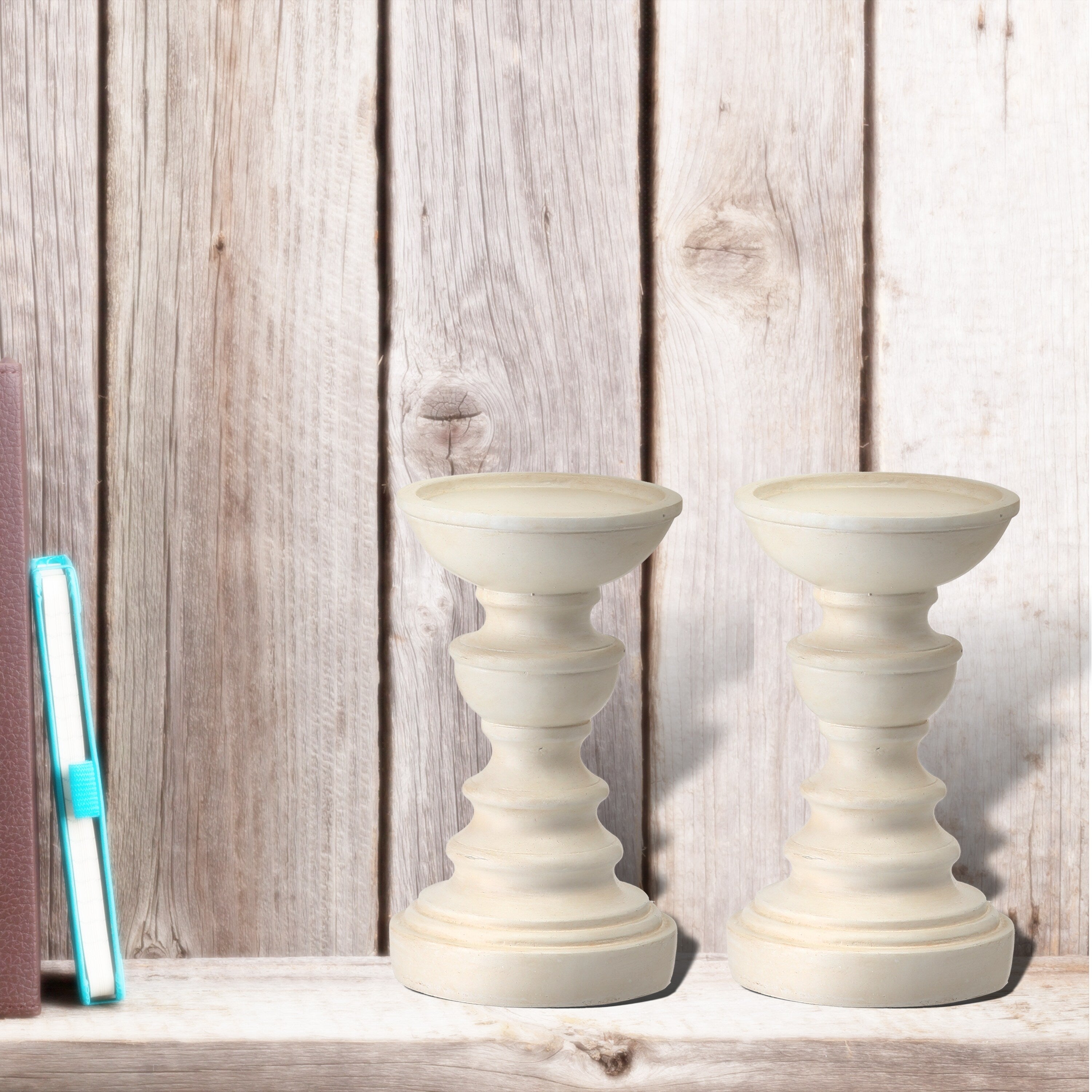 Resin Nantucket Candlestick 6.5
