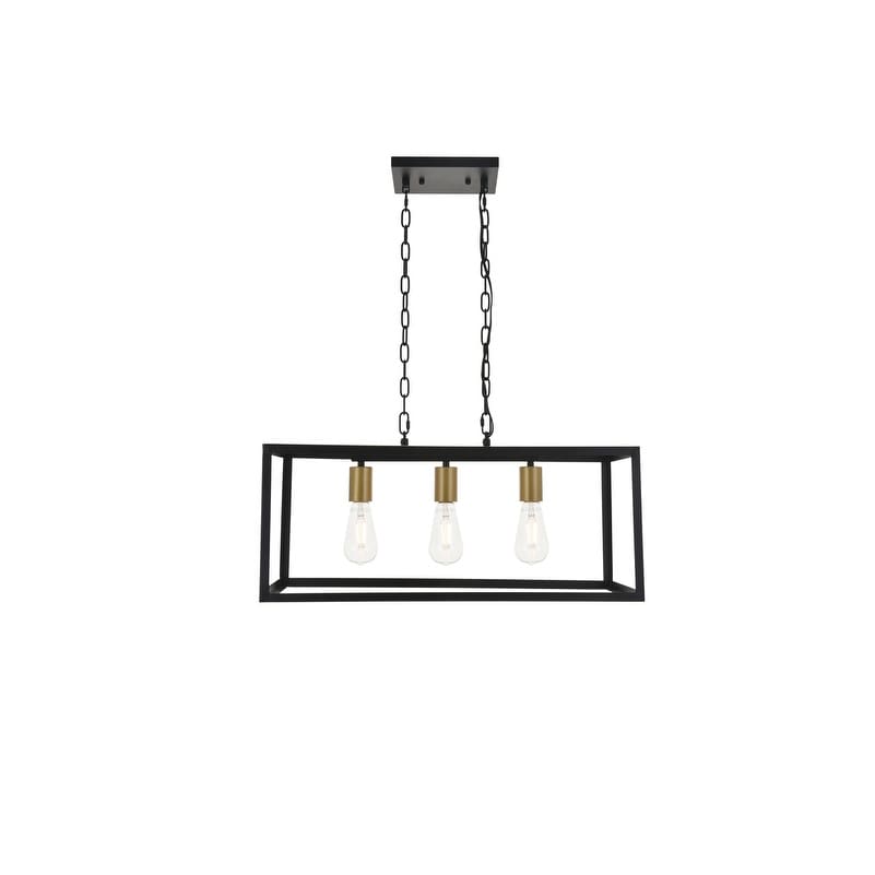 Resolute 3 Light Black Pendant