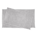 Resort Collection Plush Shag Chenille 17 X 24 In. And 21 X 34 In. 2 Piece Bath Mat Set