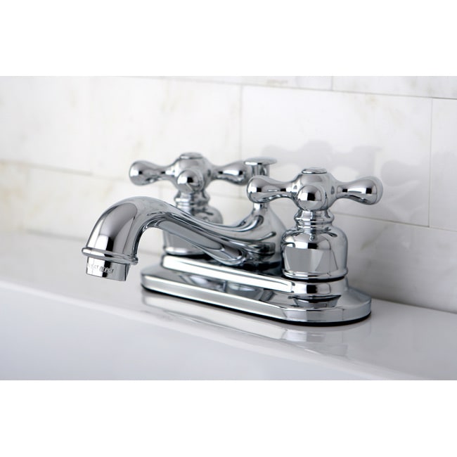 Restoration 4 Inch Chrome Center Bathroom Faucet