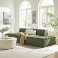 Restore 2 Piece Performance Fabric Upholstered Modular Loveseat