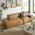 Restore 2 Piece Vegan Leather Modular Loveseat