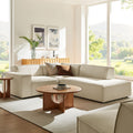 Restore 3 Piece Performance Fabric Upholstered Modular L Shaped Sectional Sofa