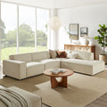 Restore 4 Piece Performance Fabric Upholstered Modular L Shaped Sofa