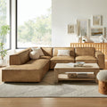 Restore 4 Piece Vegan Leather Modular L Shaped Sofa