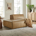 Restore Vegan Leather Left Facing Armless Modular Chaise