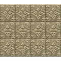 Restored Tile Brass Peel Stick Backsplash Tiles 72In X 18In X 0.025In
