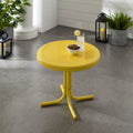 Crosley Furniture Yellow Metal Retro Side Table