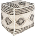 Retta Global Textured 18 Inch Square Pouf