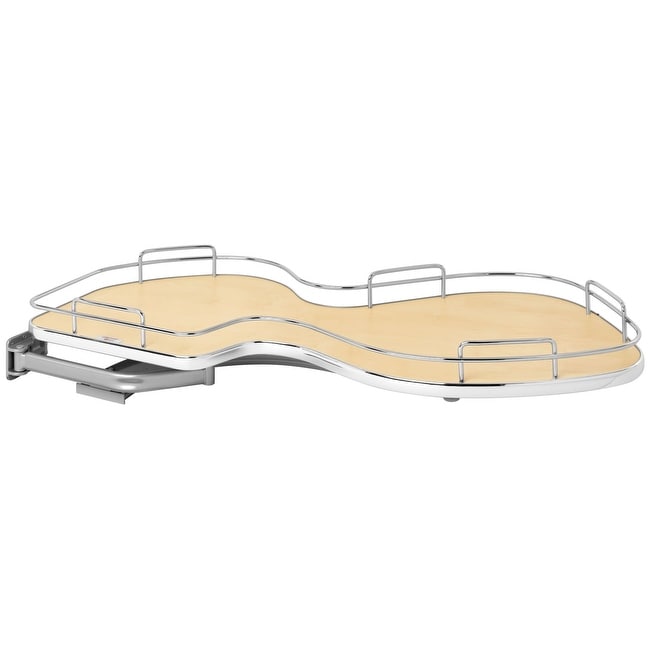 Rev A Shelf 5371 18 L 5371 Series Left Handed Blind Corner Single Tier Base Cabinet Organizer For 18 Cabinet Opening