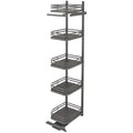 Rev A Shelf 5374 18Fl 5374 Series 15 By 75 Tall Two Tier Pull Out Pantry Cabinet Organizer With 5 Adjustable Shelves