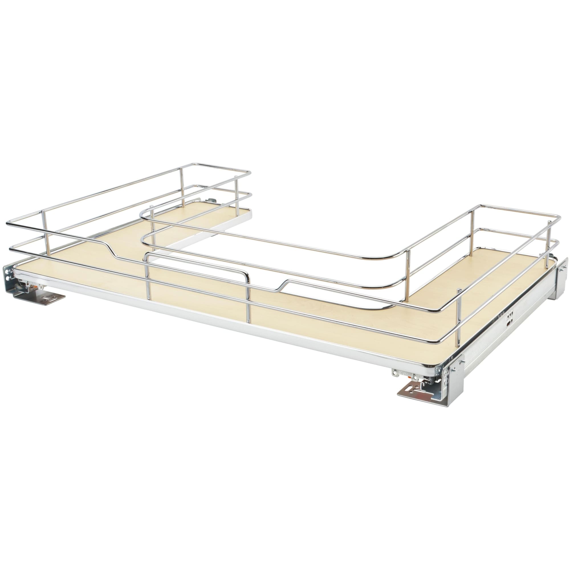 Rev A Shelf 5386 33Bcsc 5386 Series 33 Pull Out Base Organizer With One Shelf And Soft Close Slides N A