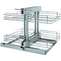 Rev A Shelf 5Psp 15Sc 5Psp Series Blind Corner Optimizer For 15 Cabinet Opening With Soft Close Feature Chrome