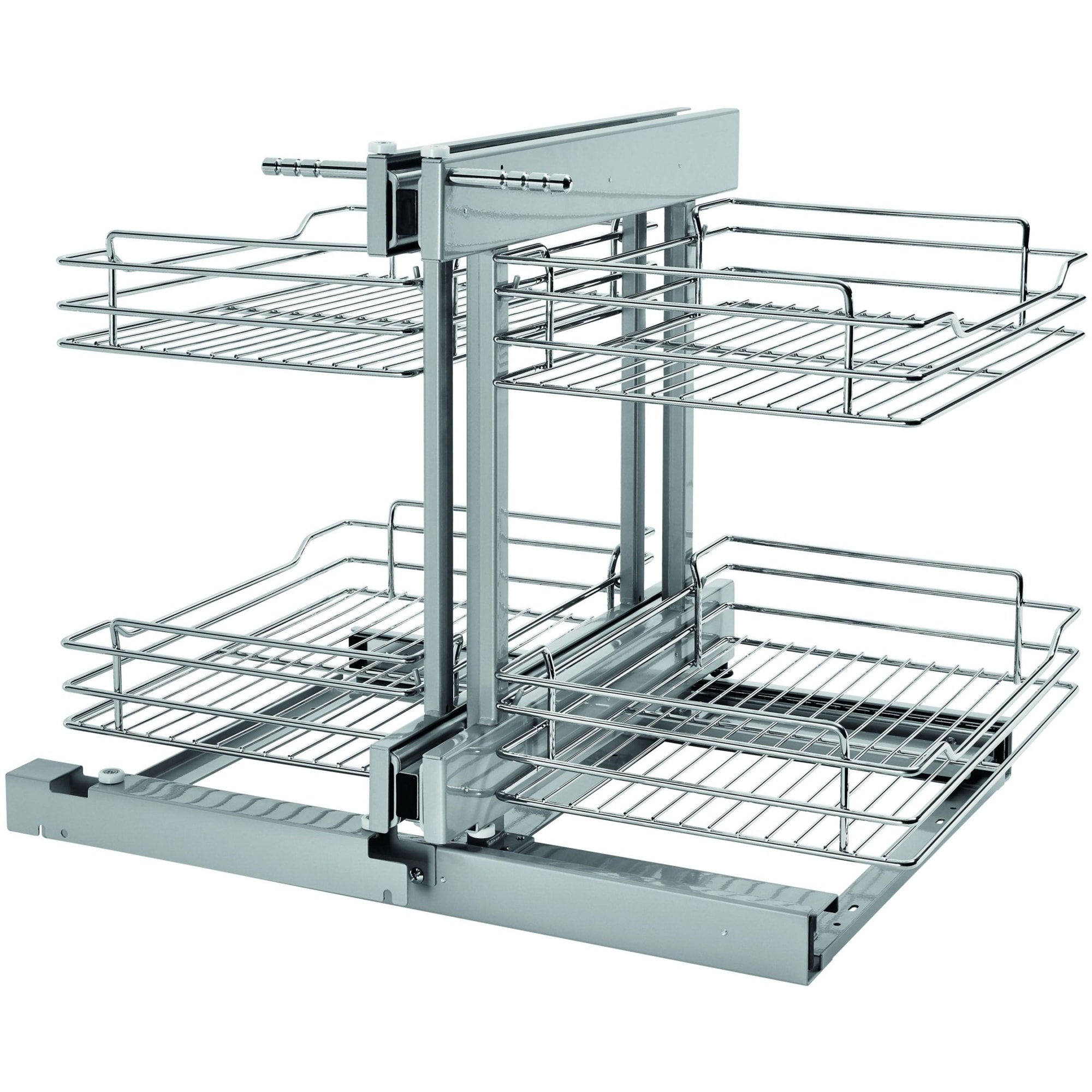 Rev A Shelf 5Psp 15Sc 5Psp Series Blind Corner Optimizer For 15 Cabinet Opening With Soft Close Feature Chrome